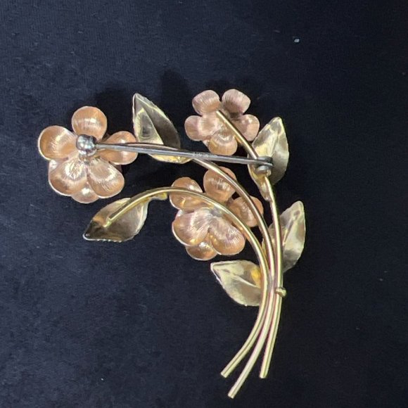 Kremnetz Gold Filled Bracelet, Brooch And Screw Back Earrings Parurer (3981) - Picture 3 of 9